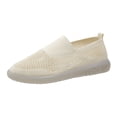 thumbnail image 1 of Sngxgn Women's Ballet Flats for Women Slip On Dress Shoes(Beige,40), 1 of 7