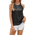 thumbnail image 1 of Sngxgn Women's Basic Short Camisole Strap Layering Tank Top(Black,S), 1 of 4
