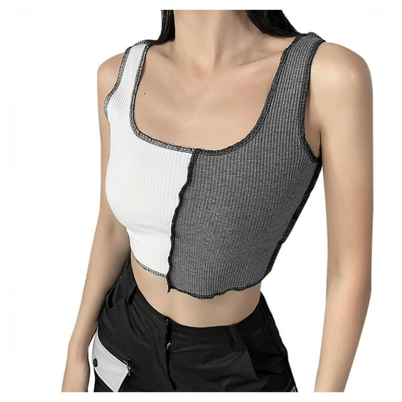 Sngxgn Women's Basic Solid Camisole Spaghetti Strap Tank Top(Black,M)