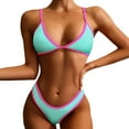 thumbnail image 1 of Sngxgn Women's Bathing Suit High Waist Bikini Set(Mint Green,XL), 1 of 4