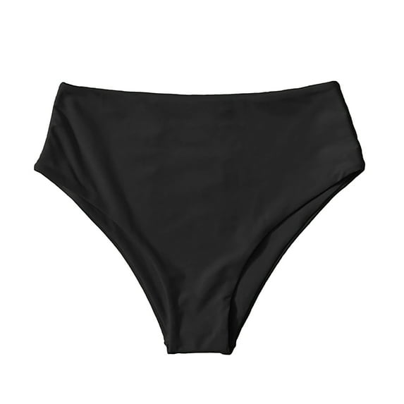 Sngxgn Women's Bikini Bottom Full Coverage Swim Briefs(Black,S)