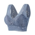thumbnail image 1 of Sngxgn Women's Bra Wireless T-Shirt Bra(Blue,One Size), 1 of 6