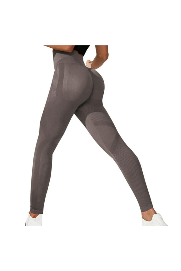 Women's Brushed Ankle Length Leggings(Bronze,M)