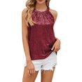 thumbnail image 1 of Sngxgn Women's Cami Strap, Summer Sleeveless Tank Top Camisole(Red,L), 1 of 5