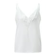 thumbnail image 1 of Sngxgn Women's Cami Strap, Summer Sleeveless Tank Top Camisole(White,XL), 1 of 7