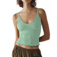 thumbnail image 1 of Sngxgn Women's Camisole Slim Tank Top Comfortable Tops(Green,M), 1 of 4