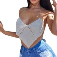 thumbnail image 1 of Sngxgn Women's Camisole Spaghetti Straps Tank Top(Silver,One Size), 1 of 9