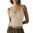 thumbnail image 1 of Sngxgn Women's Camisole Tops Undershirts Spaghetti Strap Tank Top(Khaki,XL), 1 of 5