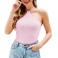 thumbnail image 1 of Sngxgn Women's Camisole Tops V Neck Cami Sleeveless Spaghetti Straps Blouse Casual Racerback Shirt(Pink,XL), 1 of 8