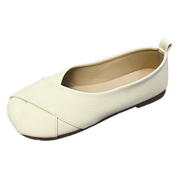 Sngxgn Women's Casual Flat Shoes for Women Ladies(White,41)