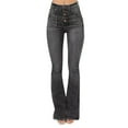 thumbnail image 1 of Sngxgn Women's Classic Mid Rise Straight Leg Jean(Black,S), 1 of 5