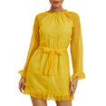 thumbnail image 1 of Sngxgn Women's Color Block Tiered Summer Dresses Adjustable Strap Flowy Dress Beach Sundress(Yellow,L), 1 of 9