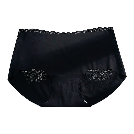 Sngxgn Women’s Comfort Cotton Underwear Panty, Stretch Underwear, Full Coverage Panties(Black,L)