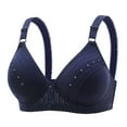 thumbnail image 1 of Sngxgn Women's Comfort Lace Underwire Bra,Soft Lace Bra(Blue,42), 1 of 2