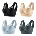 thumbnail image 1 of Sngxgn Women's Comfort Lace Underwire Bra,Soft Lace Bra(Dark Gray,XXXL), 1 of 3