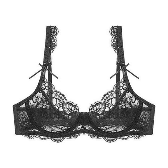 Sngxgn Women's Comfort-Strap Wireless, Full-Coverage Bra(Black,80B)