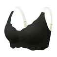 thumbnail image 1 of Sngxgn Women's Comfort-Strap Wireless, Full-Coverage Bra(Black,XL), 1 of 4