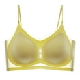 thumbnail image 1 of Sngxgn Women's Comfort-Strap Wireless, Full-Coverage Bra(Yellow,M), 1 of 5