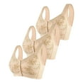 thumbnail image 1 of Sngxgn Women's Comfort Underwire Bra, Full Coverage Convertible T-Shirt Bra(Beige,36), 1 of 3