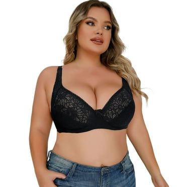 Sngxgn Women's Comfort Underwire Bra Underwire, Convertible Bras for Women(Black,95D)