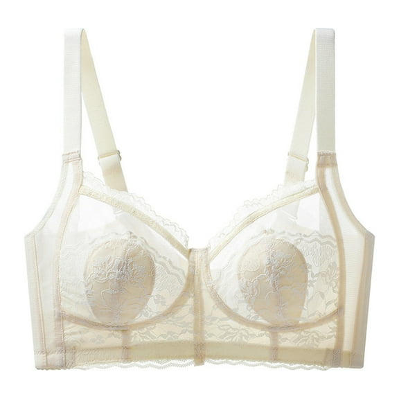 Sngxgn Women's Comfort Wireless Bra, Full-Coverage Wirefree T-Shirt Bra(Beige,38/85)