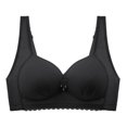 thumbnail image 1 of Sngxgn Women's Comfort Wireless Bra, Full-Coverage Wirefree T-Shirt Bra(Black,44), 1 of 3