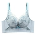 thumbnail image 1 of Sngxgn Women's Comfort Wireless Bra, Full-coverage Wirefree Bra, Cool Comfort Fabric(Blue,36/80), 1 of 2