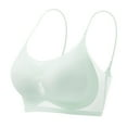 thumbnail image 1 of Sngxgn Women's Comfort Wireless Bra, Full-coverage Wirefree Bra, Cool Comfort Fabric(Light Blue,L), 1 of 6