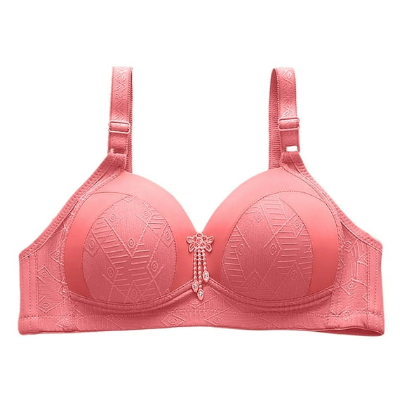 Sngxgn Women's Comfort Wireless, Comfort Full-Coverage Bra( Red,36)