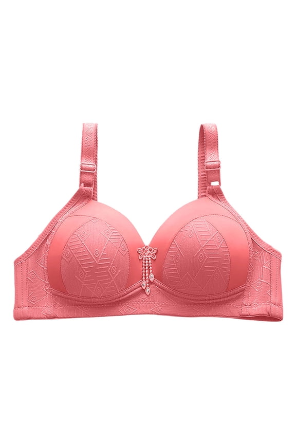 Women's Comfort Wireless, Comfort Full-Coverage Bra( Red,36)