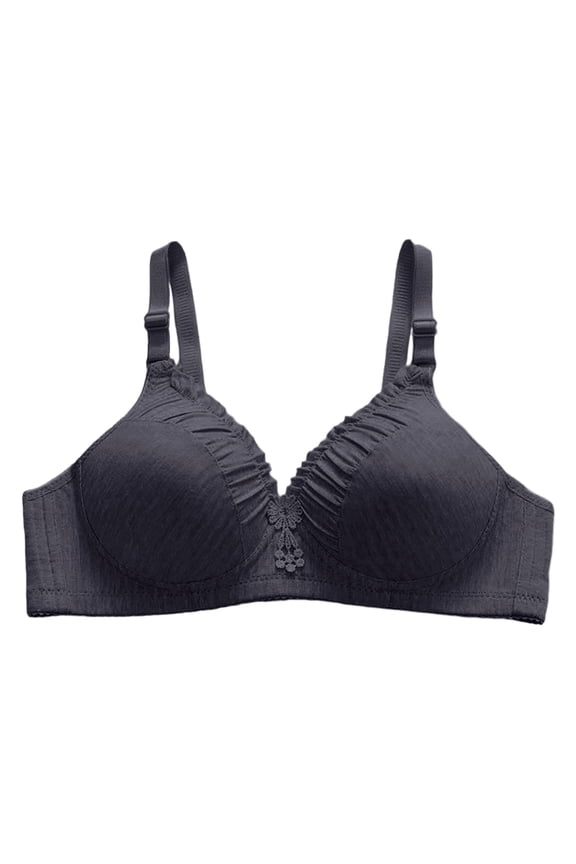 Women's Comfort Wireless, Seamless Cooling T-Shirt Bra(Grey,40)