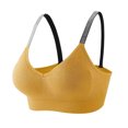 thumbnail image 1 of Sngxgn Women's Comfort Wireless, Seamless Cooling T-Shirt Bra(Yellow,One Size), 1 of 8