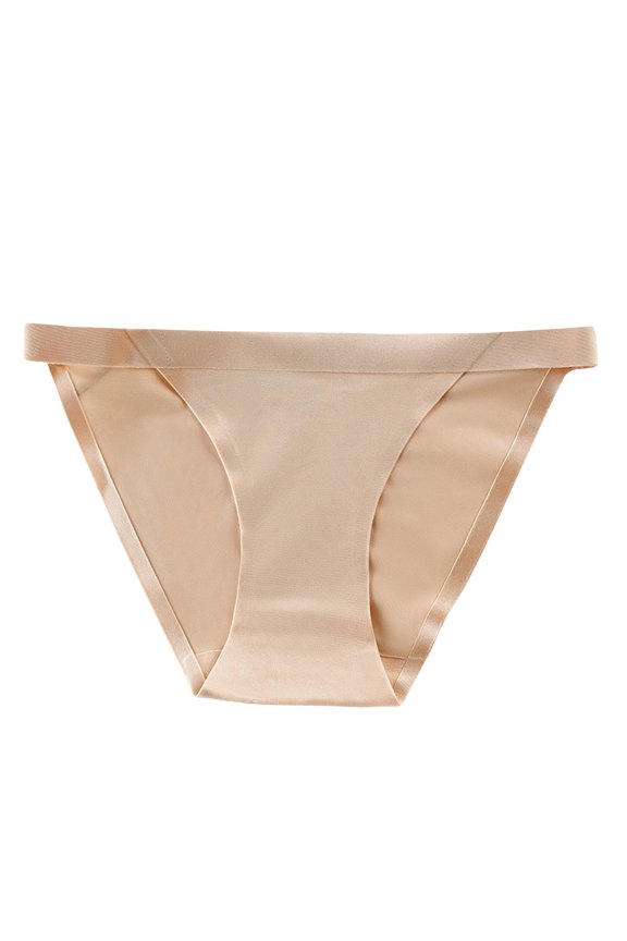 Women's Cotton Breathable Comfort High Waist with Lace(Khaki,L)