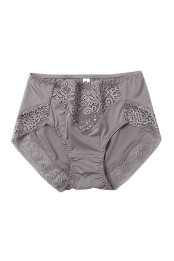 Women's Cotton Breathable Moisture-Wicking Brief(Grey,XL)