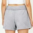 thumbnail image 1 of Sngxgn Women's Cotton Shorts, Pull-on Gym Shorts Casual Shorts(Grey,XL), 1 of 7