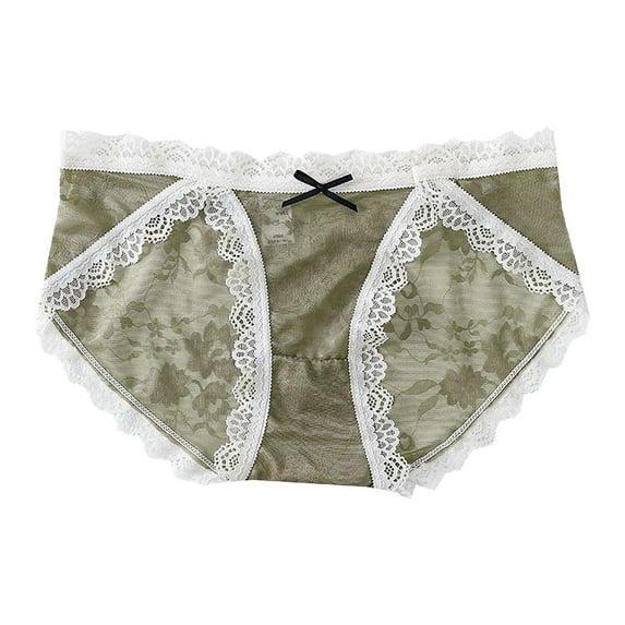 Sngxgn Women's Cotton Panties, High Waisted Full Coverage Stretch Cool Underwear for Women(Green,XL)