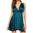 thumbnail image 1 of Sngxgn Women's Cotton Sleepwear Long Sleeves Nightgown Print Tee Sleep Dress(Army Green,XL), 1 of 4