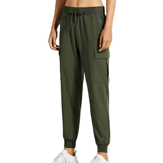 Sngxgn Women's Cotton Sweatpants Yoga Casual Pants Pants for Women with Pockets(AG,L)