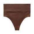 thumbnail image 1 of Sngxgn Women's Cotton Underwear,Breathable Solid Comfortable High Waist Soft Briefs Panties for Women(Coffee,M), 1 of 2