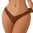 thumbnail image 1 of Sngxgn Women's Cotton Underwear High Waist Stretch Briefs Soft Underpants Ladies Full Coverage Panties(Coffee,M), 1 of 4