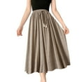 thumbnail image 1 of Sngxgn Women's Elastic Waist Stretch Bodycon Midi Pencil Skirt(Khaki,One Size), 1 of 9