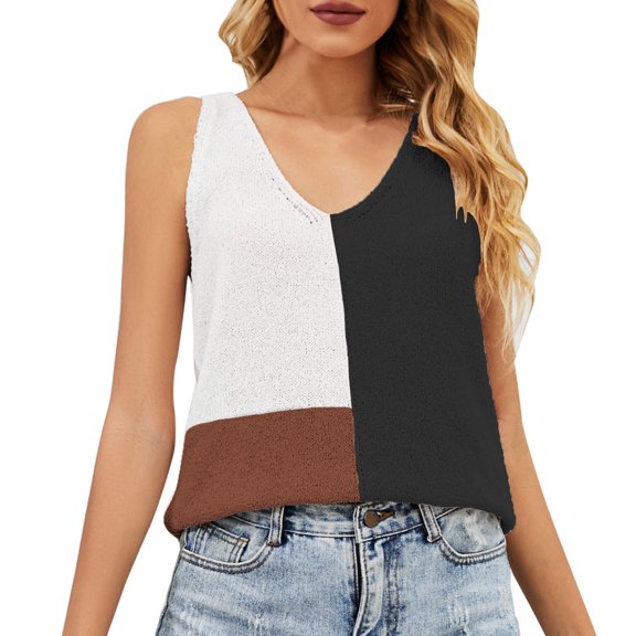 Sngxgn Women's Fit Crop Summer Tank Top - Gym Workout Sports Tee(Black,M)