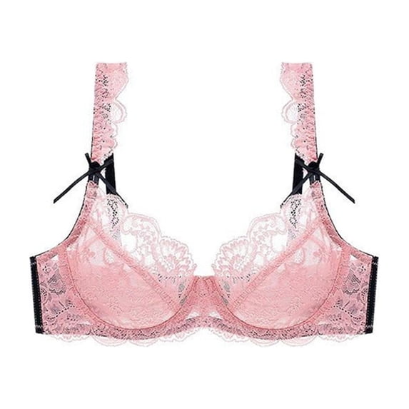 Sngxgn Women's Fit Lightly Lined Bra T-shirt Bra(Pink,70B)