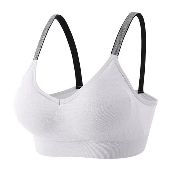 Sngxgn Women's Fit Lightly Lined Bra T-shirt Bra(White,One Size)
