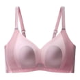 thumbnail image 1 of Sngxgn Women's Fit T-shirt Bra, Lightly-lined Underwire Bra(Pink,XXL), 1 of 4