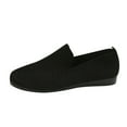 thumbnail image 1 of Sngxgn Women's Flat Comfortable Work Shoes Slip On Ballet Flat(Black,40), 1 of 8
