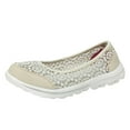 thumbnail image 1 of Sngxgn Women's Flat Shoes Comfortable Casual Ballet Shoes(Beige,42), 1 of 5