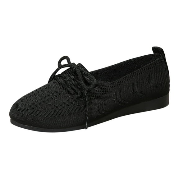 Sngxgn Women's Flat Shoes Comfortable Dress Shoes(Black,41)