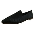 thumbnail image 1 of Sngxgn Women's Flat Shoes Comfortable Dress Shoes(Black,41), 1 of 7