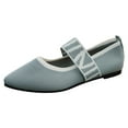 thumbnail image 1 of Sngxgn Women's Flat Shoes Comfortable Dress Shoes(Grey,40), 1 of 8